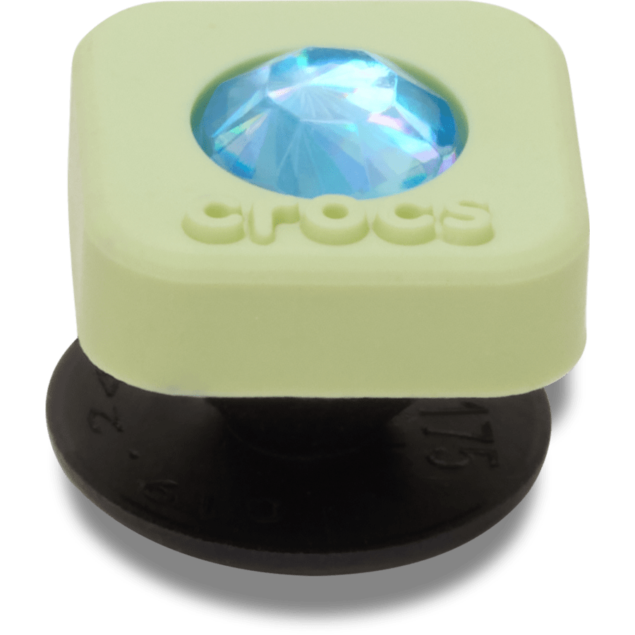 Crocs / Green PVC Square SMT Gem Jibbitz™ charms Discount