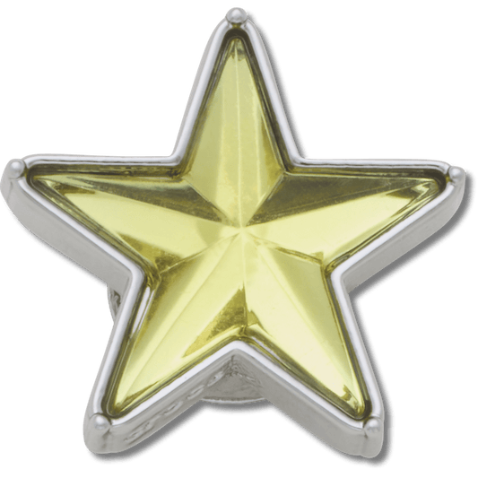 Crocs / Silver and Green SMT Gem Star Jibbitz™ charms Discount