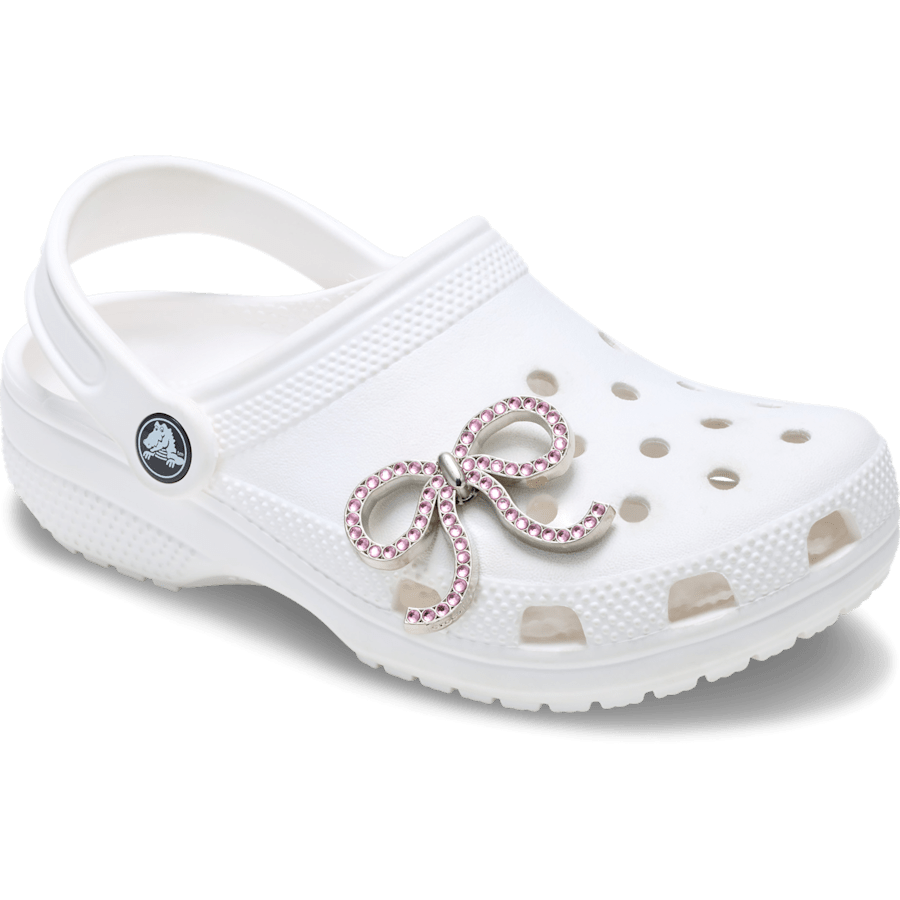 Crocs | Pink Glittery Bow Jibbitz™ charms Online