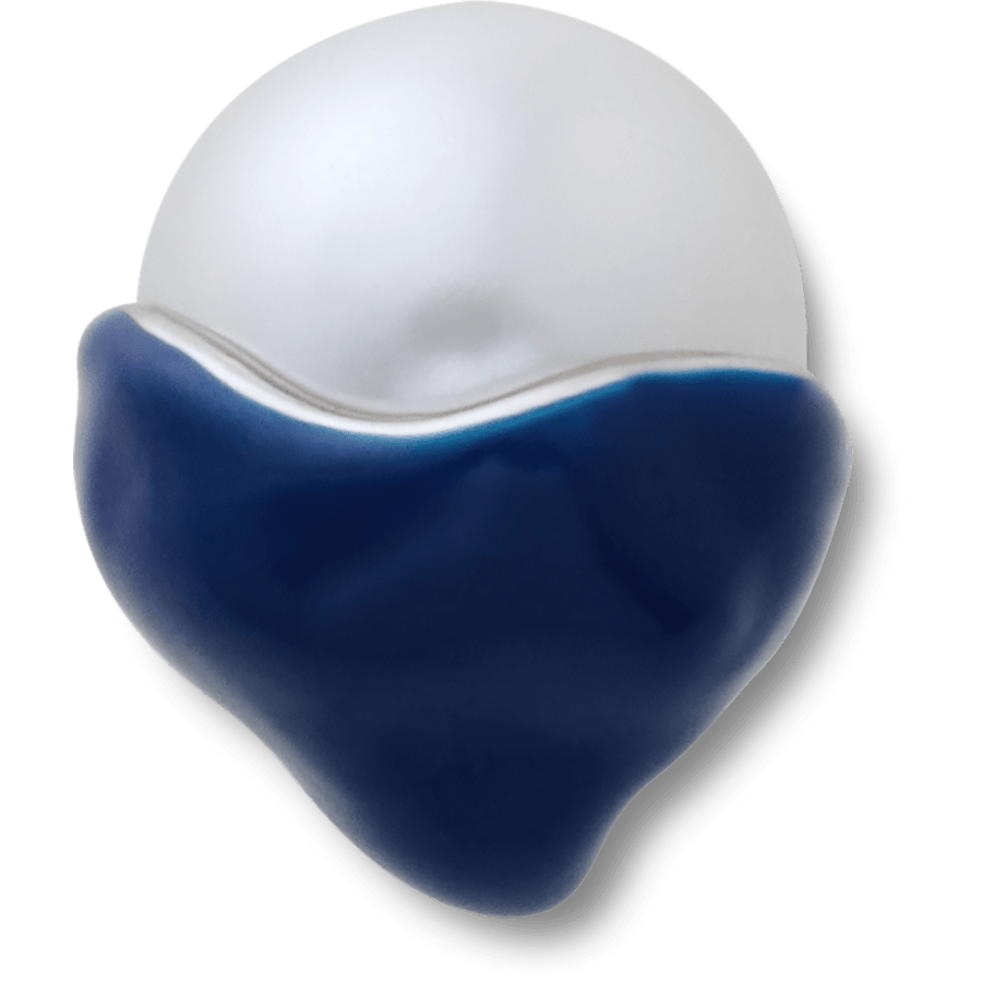 Crocs Blue Dipped Enamel SMT Pearl Jibbitz™ charms Sale