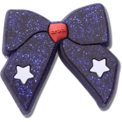 Crocs / Glittery Blue Bow Jibbitz™ charms Discount