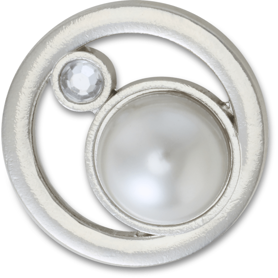 Crocs Silver Ring With Pearl Jibbitz™ charms Sale