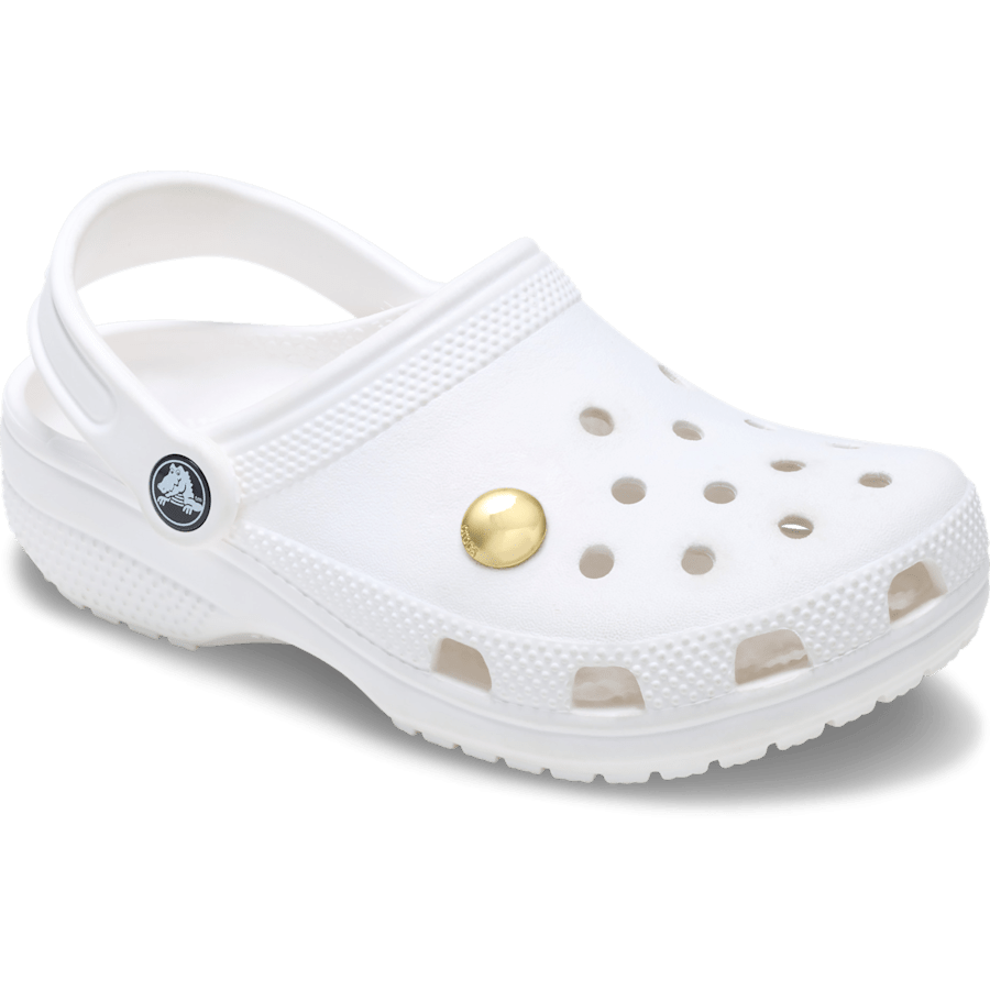 Crocs - Large Gold Circle Stud Jibbitz™ charms For Sale