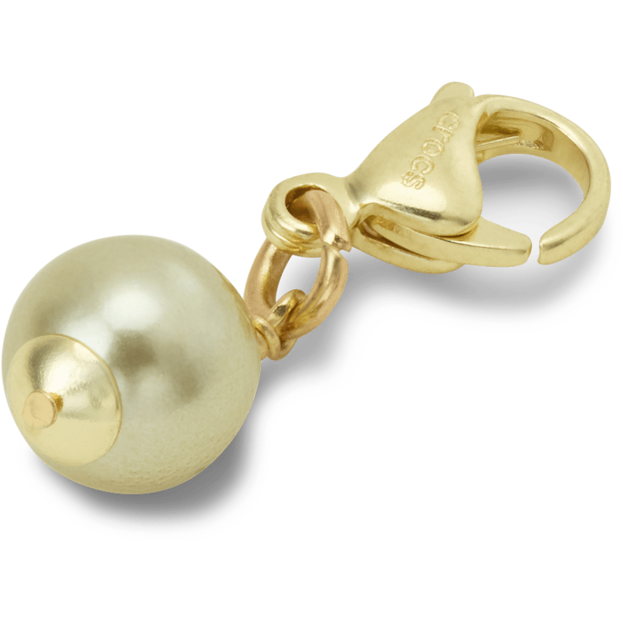 Crocs / Gold and Green SMT Pearl Charm Jibbitz charm Discount