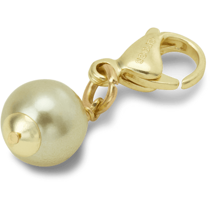 Crocs / Gold and Green SMT Pearl Charm Jibbitz charm Discount