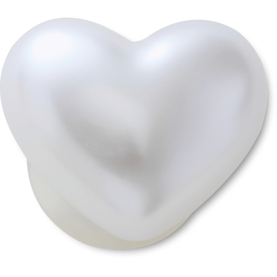 Crocs - Pearl Heart Jibbitz™ charms For Sale