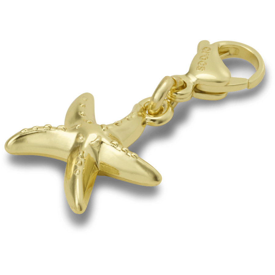 Crocs / Gold Starfish Charm Jibbitz charm Discount