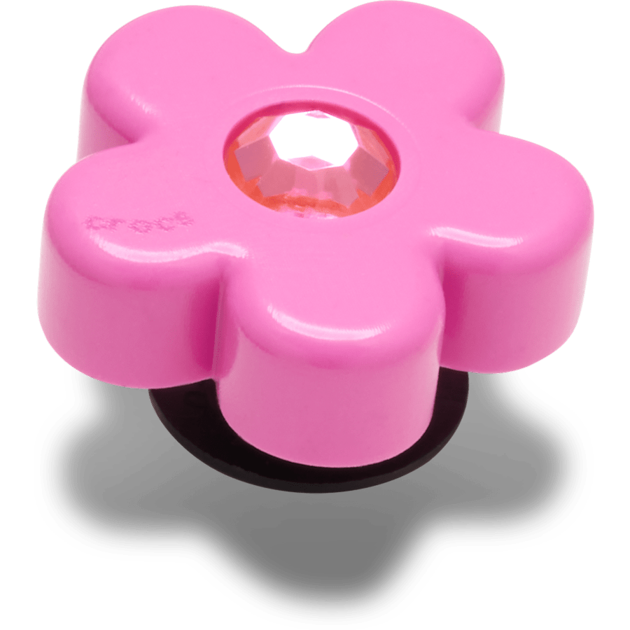 Crocs / Bright Pink Flower With Gem Jibbitz™ charms Discount