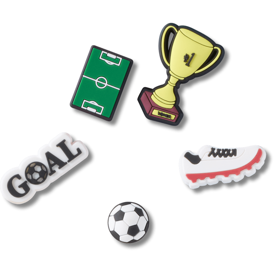 Crocs Soccer Star 5 Pack Jibbitz™ charms On Sale