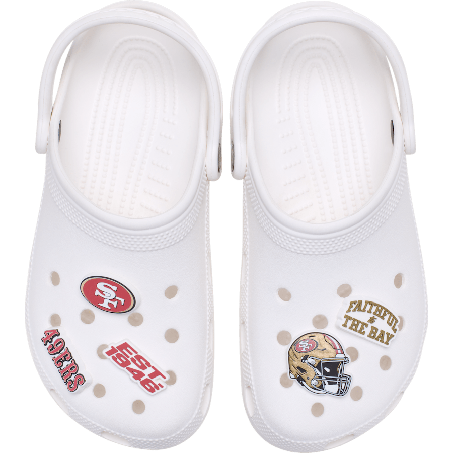 Crocs / NFL San Francisco 49ers 5 Pack Jibbitz Shoe Charm Discount