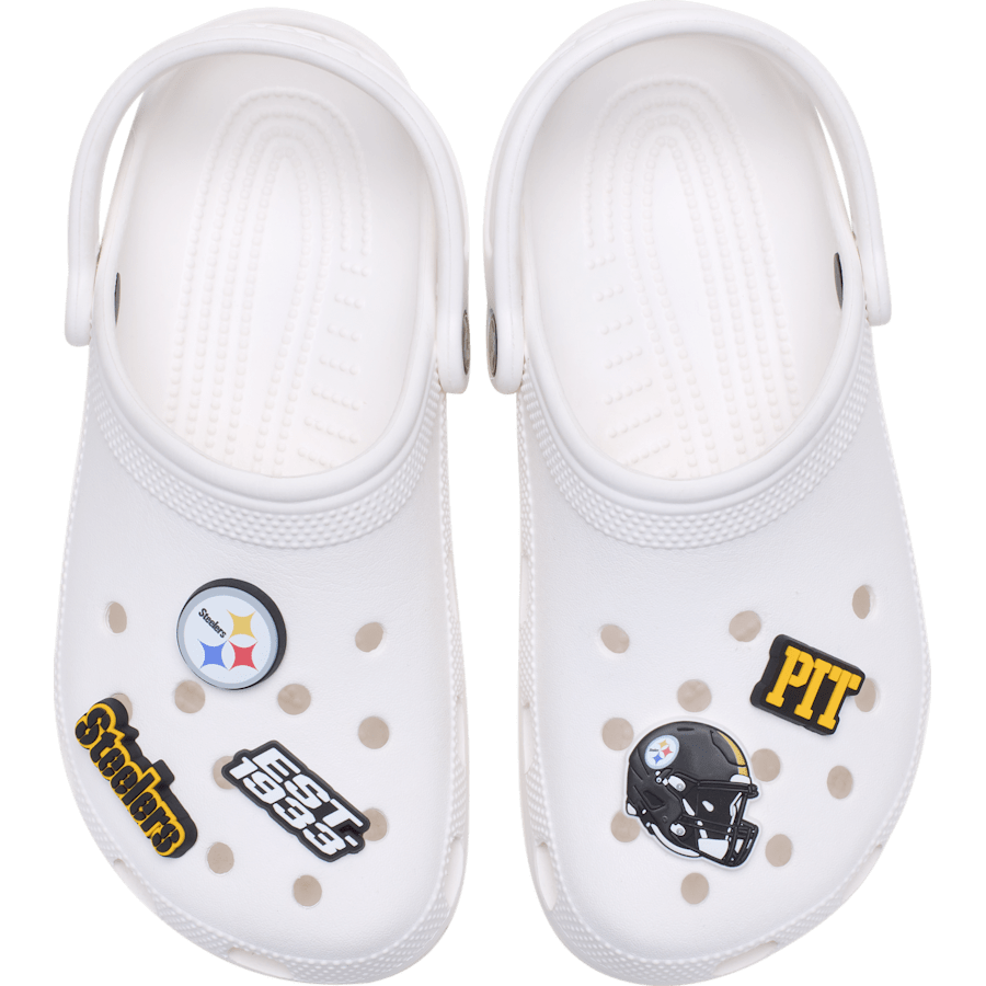 Crocs / NFL Pittsburgh Steelers 5 Pack Jibbitz Shoe Charm Discount