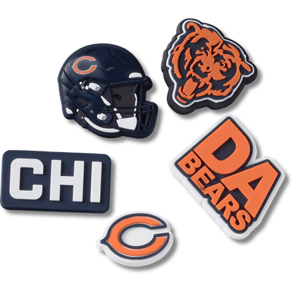 Crocs / NFL Chicago Bears 5 Pack Jibbitz Shoe Charm Discount