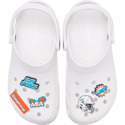 Crocs | NFL Miami Dolphins 5 Pack Jibbitz Shoe Charm Online