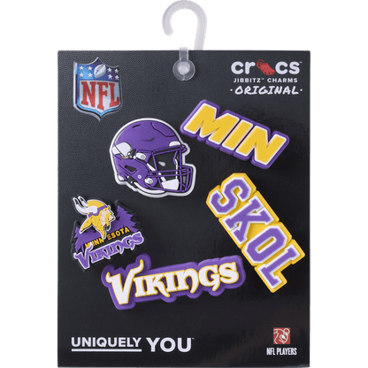 Crocs NFL Minnesota Vikings 5 Pack Jibbitz Shoe Charm Sale