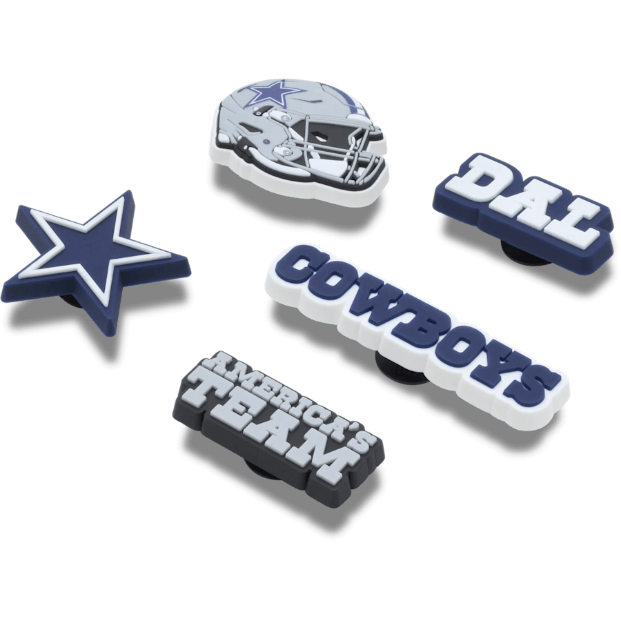 Crocs NFL Dallas Cowboys 5 Pack Jibbitz Shoe Charm On Sale