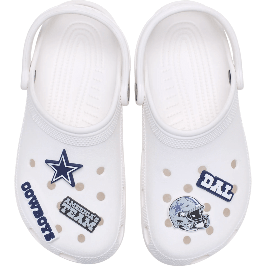 Crocs NFL Dallas Cowboys 5 Pack Jibbitz Shoe Charm On Sale