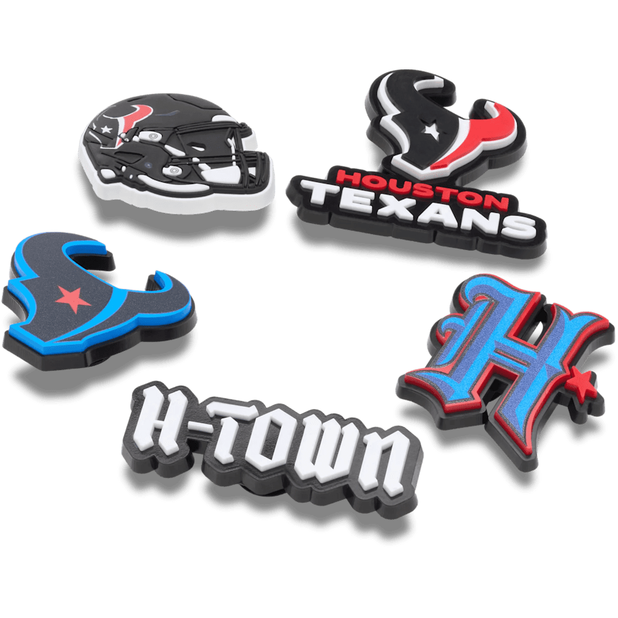 Crocs NFL Houston Texans 5 Pack Jibbitz Shoe Charm On Sale