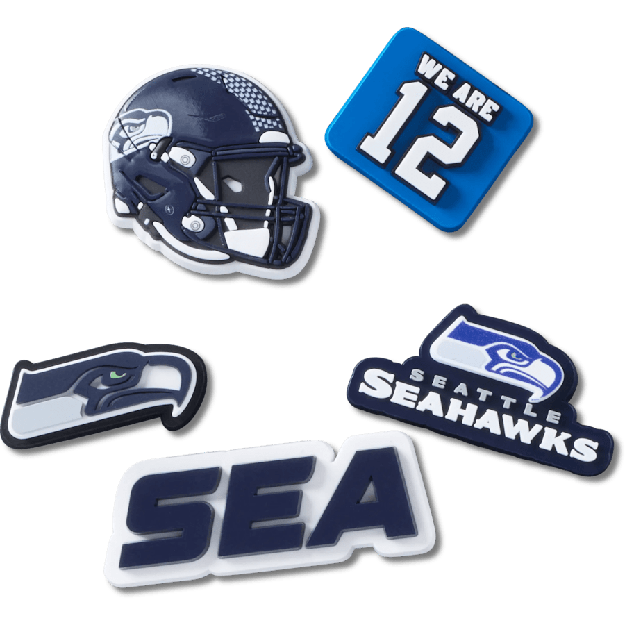 Crocs - NFL Seattle Seahawks 5 Pack Jibbitz Shoe Charm For Sale