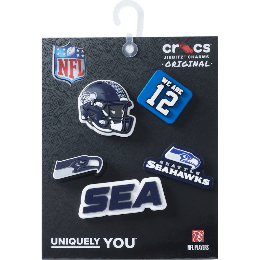Crocs - NFL Seattle Seahawks 5 Pack Jibbitz Shoe Charm For Sale