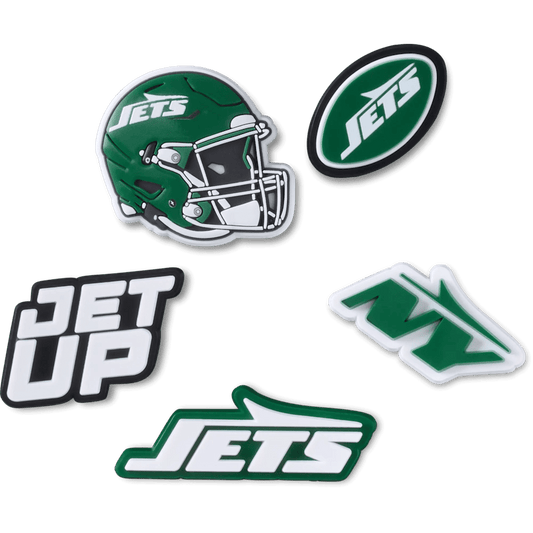 Crocs NFL New York Jets 5 Pack Jibbitz Shoe Charm On Sale