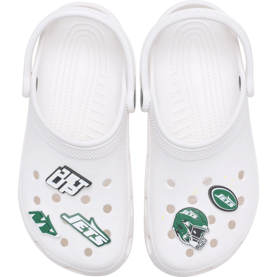 Crocs NFL New York Jets 5 Pack Jibbitz Shoe Charm On Sale