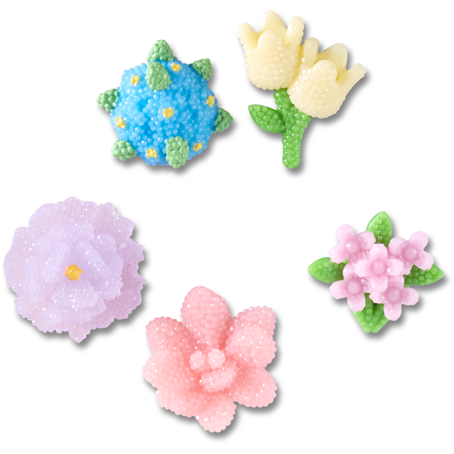 Crocs Beaded Flowers 5 Pack Jibbitz™ charms On Sale