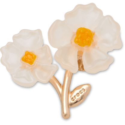 Crocs White Floral Blossom Jibbitz™ charms Sale