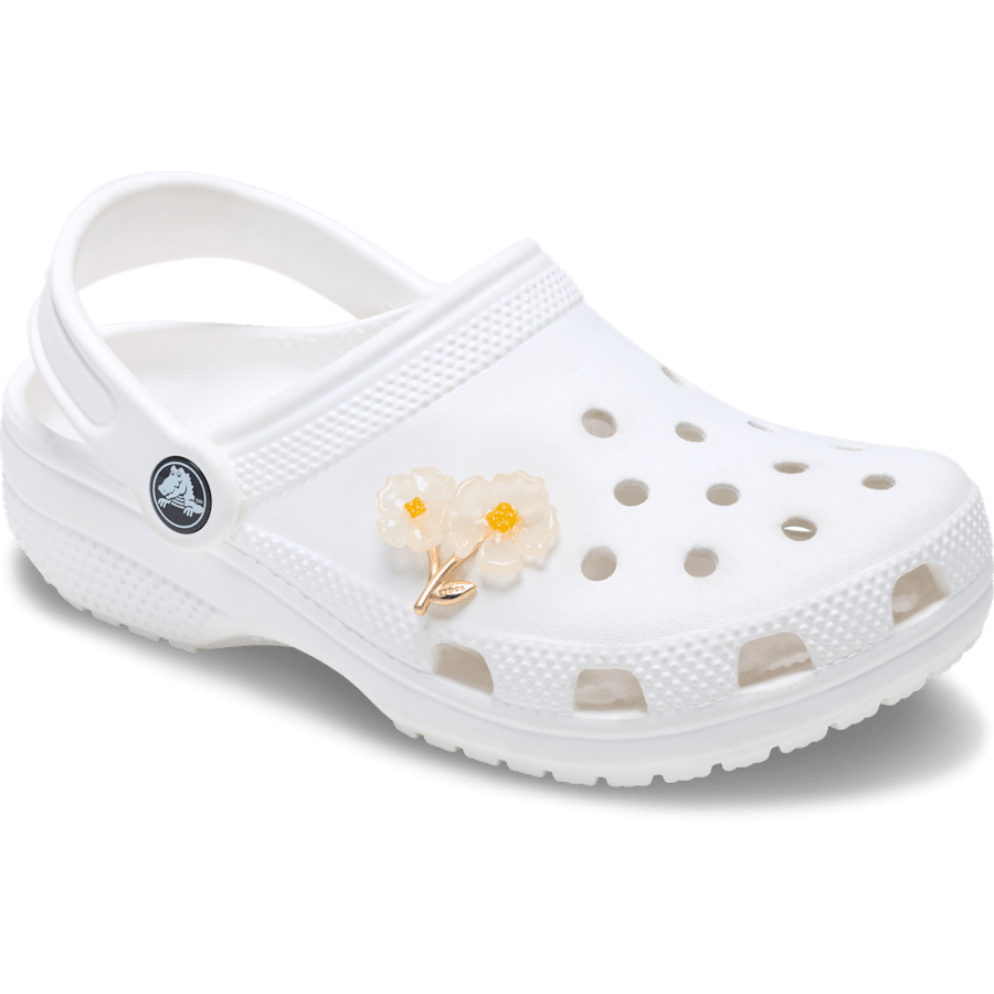 Crocs White Floral Blossom Jibbitz™ charms Sale