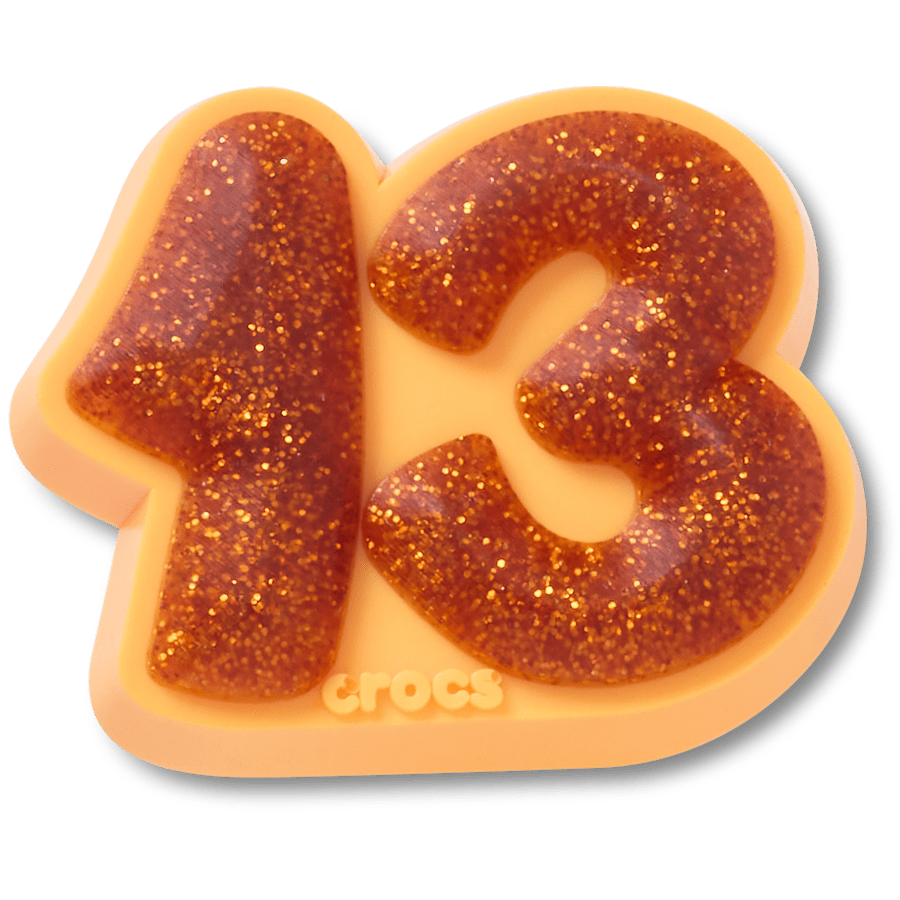 Crocs | Orange Sparkly Number 13 Jibbitz™ charms Online