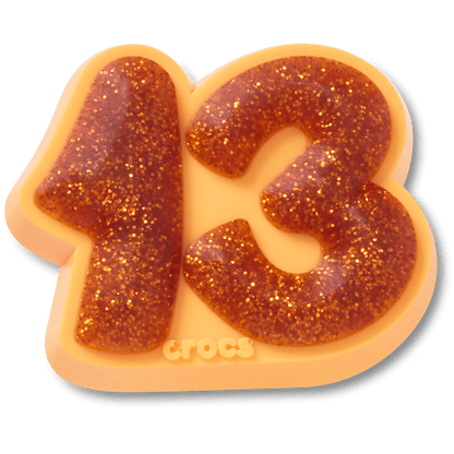 Crocs | Orange Sparkly Number 13 Jibbitz™ charms Online