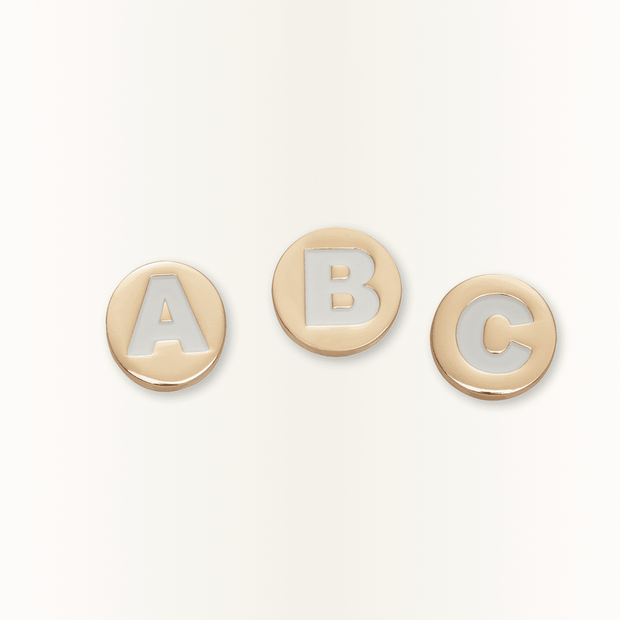 Crocs - Gold Letter A-Z Jibbitz Shoe Charm For Sale