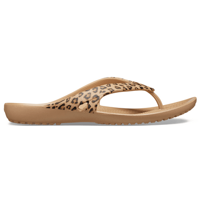Crocs Women's Kadee II Leopard Flip Sale