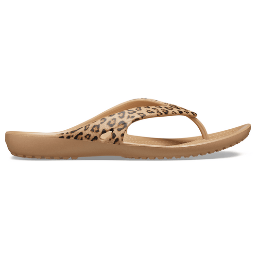 Crocs Women's Kadee II Leopard Flip Sale