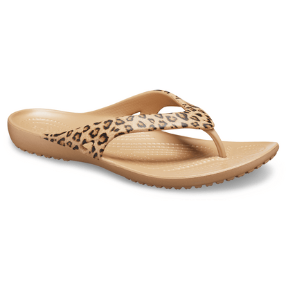 Crocs Women's Kadee II Leopard Flip Sale