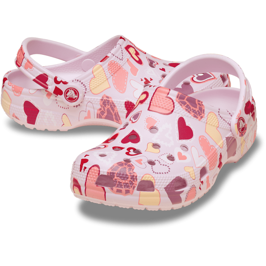 Crocs Kids’ Classic Valentine’s Day Clog On Sale
