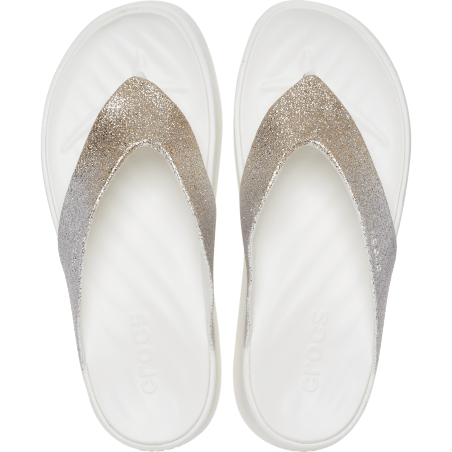 Crocs Getaway Chunky Glitter Platform Flip Discount