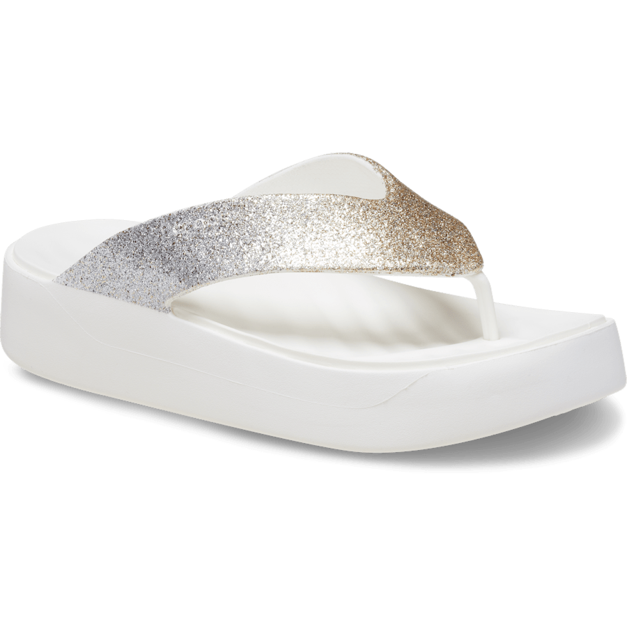 Crocs Getaway Chunky Glitter Platform Flip Discount
