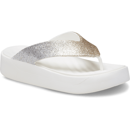 Crocs Getaway Chunky Glitter Platform Flip Discount
