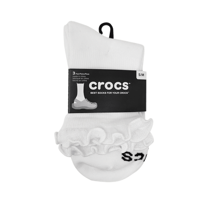 Crocs | CrocsSocks Ruffle Ankle 3 PK Sale