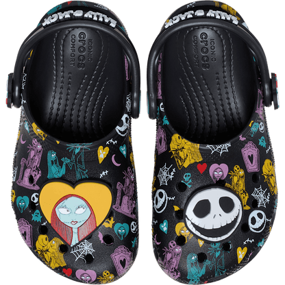 Crocs Toddlers’ Disney Tim Burton's The Nightmare Before Christmas Jack and Sally Classic Clog Sale