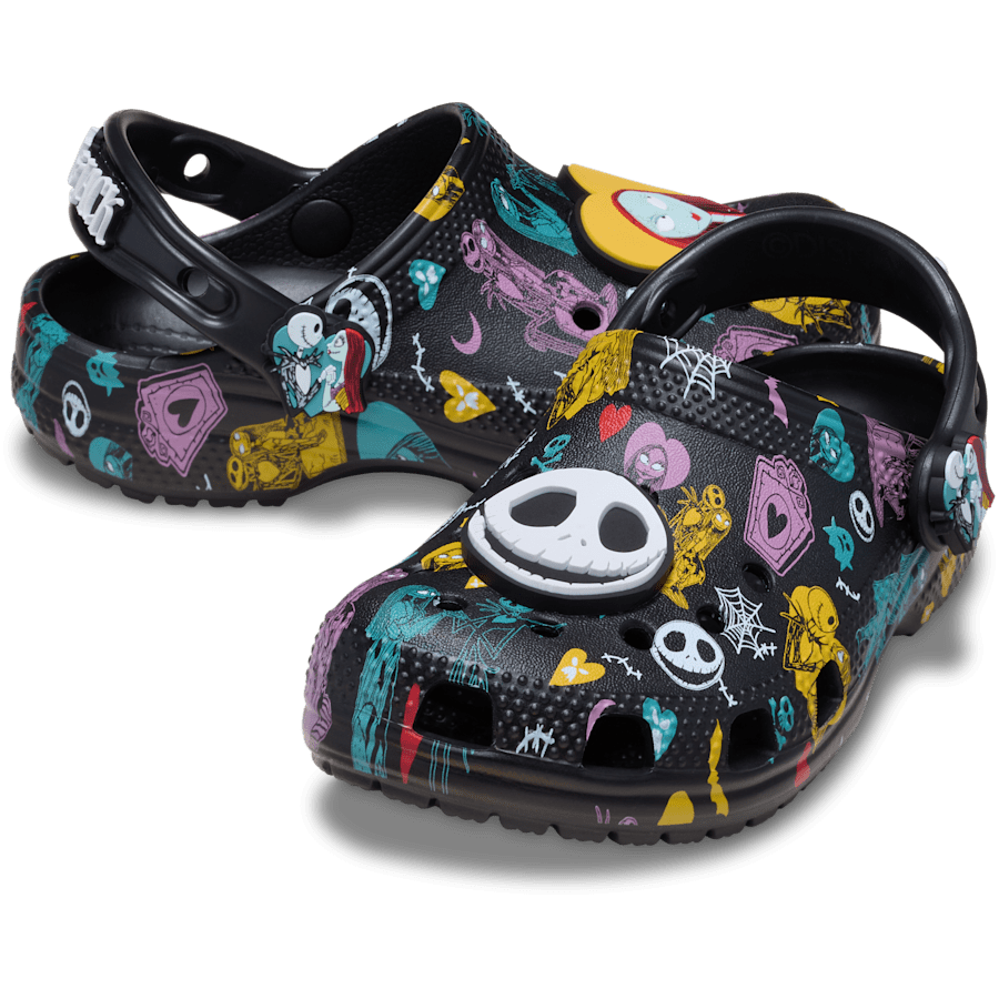 Crocs Toddlers’ Disney Tim Burton's The Nightmare Before Christmas Jack and Sally Classic Clog Sale