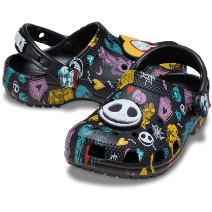 Crocs Toddlers’ Disney Tim Burton's The Nightmare Before Christmas Jack and Sally Classic Clog Sale