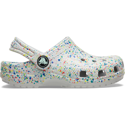 Crocs Kids' Classic Glow Paint Splatter Clog Outlet