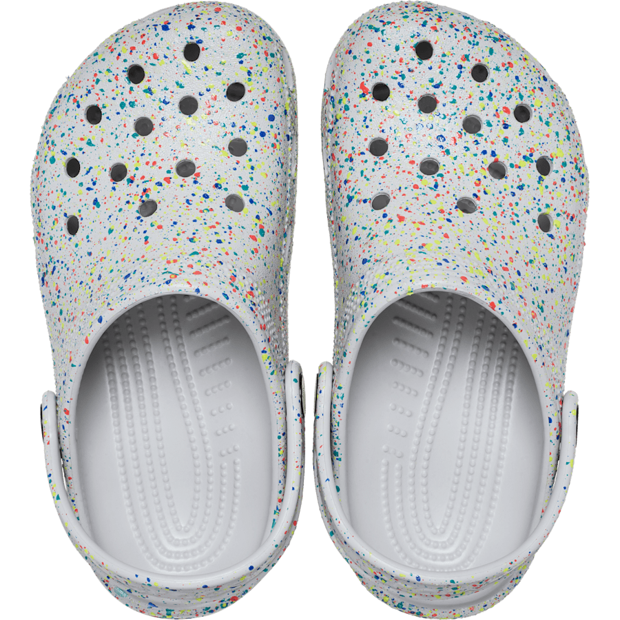 Crocs Kids' Classic Glow Paint Splatter Clog Outlet