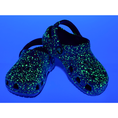 Crocs Kids' Classic Glow Paint Splatter Clog Outlet