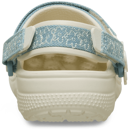 Crocs Kids’ Classic Denim Flower Adjustable Backstrap Clog Outlet