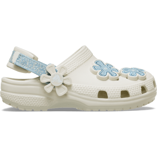 Crocs | Toddler Classic Denim Flower Adjustable Backstrap Clog Sale
