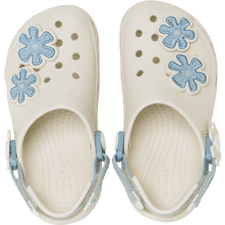 Crocs | Toddler Classic Denim Flower Adjustable Backstrap Clog Sale