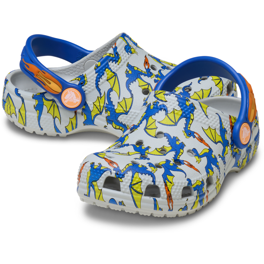 Crocs / Toddler Classic Dragon Graphic Clog Discount