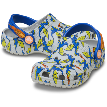 Crocs / Toddler Classic Dragon Graphic Clog Discount